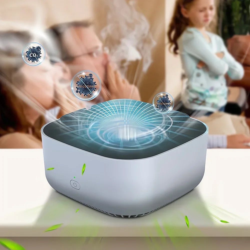 Purifier Ashtray Negative Ion Household Living Room Office Air Square Purifying Filter Remove Odor Smoke Aromatherapy Smokeless